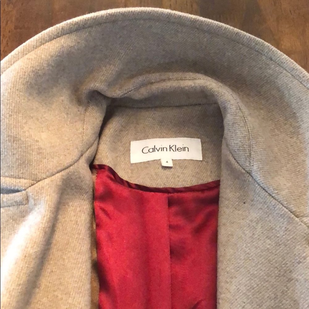 Calvin Klein double breasted pea coat.